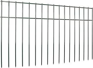 Green Animal Barrier Fence 2 Pack Garden Fencing with 1.5&quot; Spike Spacing 24x15 &quot;