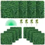 VEVOR 24PCS 24"x16" Artificial Boxwood Panels for 64 SQ Feet, Boxwood Hedge Wall Panels, Artificial Grass Backdrop Wall 1.6", Privacy Hedge Screen UV Protected for Outdoor Indoor Garden Fence Backyard