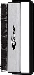 Discwasher Carbon Fiber Vinyl Record Cleaning Anti-Static Brush (Silver, RDCFBZ)