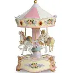 The San Francisco Music Box Company Classic Horse Musical Carousel 