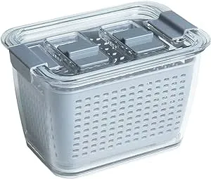 Kitchen Spaces Colander Stackable Food Storage Bin, Small