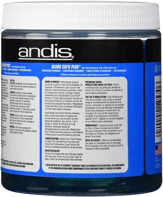 (3 Pack) Andis Blade Care Plus Dip Jar, 16 oz Per Jar