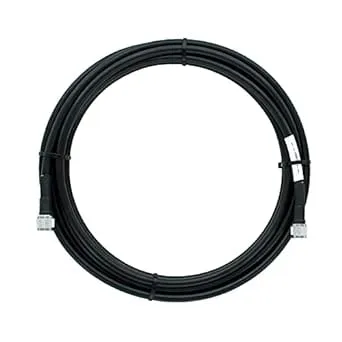 Bolton400 50-ohm N-Male to N-Male Black Coax Cable - Low Loss Coaxial LMR400 Spec… (20ft N-Male to N-Male)