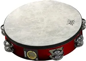 Remo Fiberskyn Tambourine - Quadura Deep Red, 8"