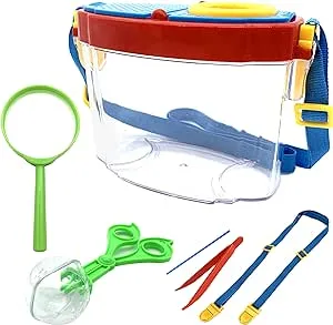 Bug Catcher Kit, Bug Collection Kit, Outdoor Nature Explorer Kit with Tweezers, Magnifying Glass, Science Educational Kit, Bug Observation Container for Boys and Girls