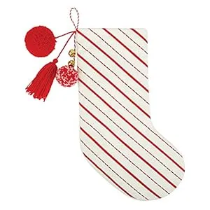 Christmas Stocking - Red and White Forest