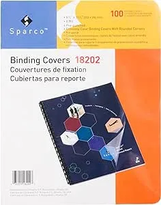 Sparco Presentation Cvrs Rnd Punched 8Mil 11-1/4"x8-3/4" 100/PK CL 18202