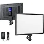 Raleno 19.5W Led Video Soft Light, 650Lux Studio Light Built-in 2 * 4000Mah Rech