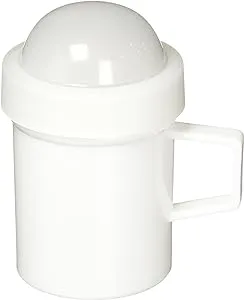 Norpro Multipurpose Sugar Flour Powdered Sugar Shaker Dust Sifter 4.25" Tall New,White