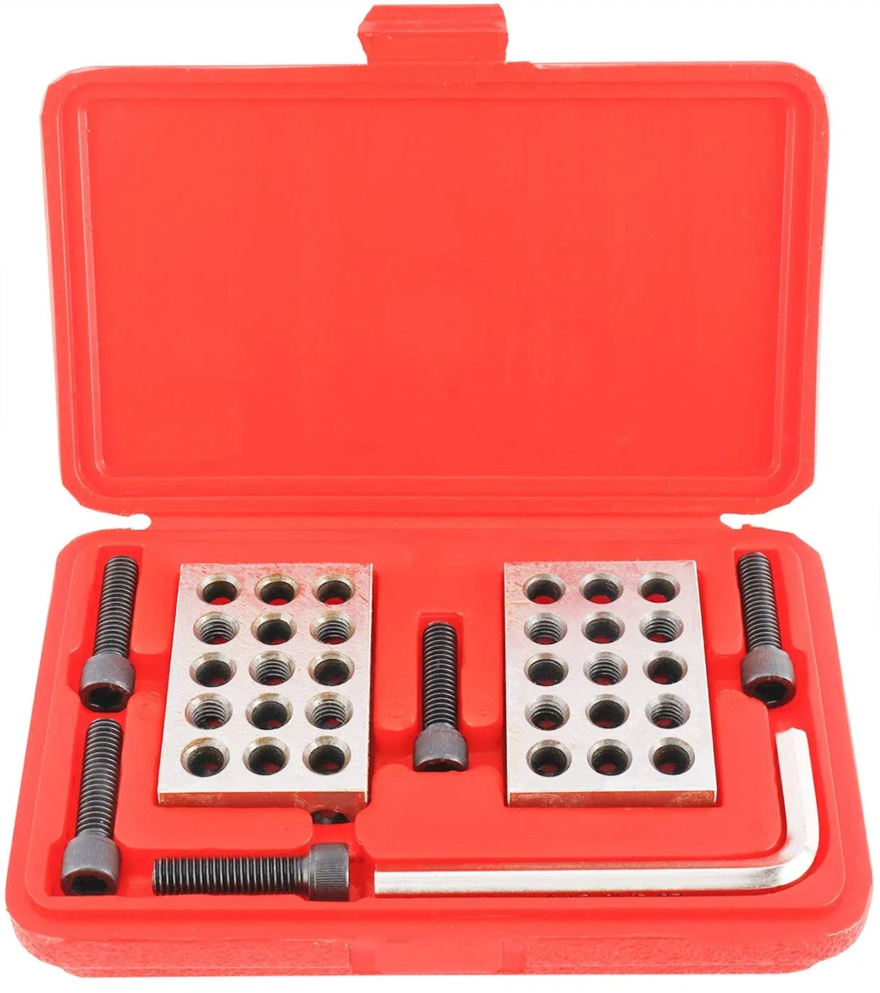 Toolly Ultra Precision 1-2-3&quot; Blocks 2pcs/Pair, 0.0001&quot;, Hardened Steel, and Come with Plastic Case