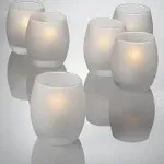 Eastland Petite Hurricane Votive Candle Holder Frosted Set of 12