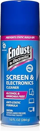 Endust for electronics; Anti-Static Screen & Electronics Multi-Surface Cleaning Spray; Foaming, Streak & Residue Free; Ammonia & Alcohol