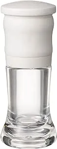 Kyocera CM-10N-WH Mill, 1.4 fl oz (40 ml), Ceramic Salt & Pepper, Crystal Salt, Rock Salt, Pepper, Spice, Condiment Container, Coarseness Adjustment, Disassembly Cleaning, White