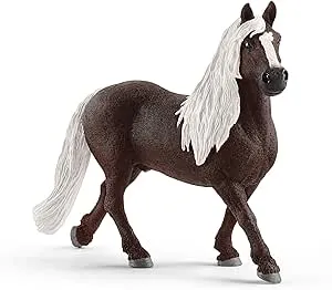 Schleich Farm World, Realistic Horse Toys for Girls and Boys, Black Forest Stallion Toy Figurine, Ages 3+