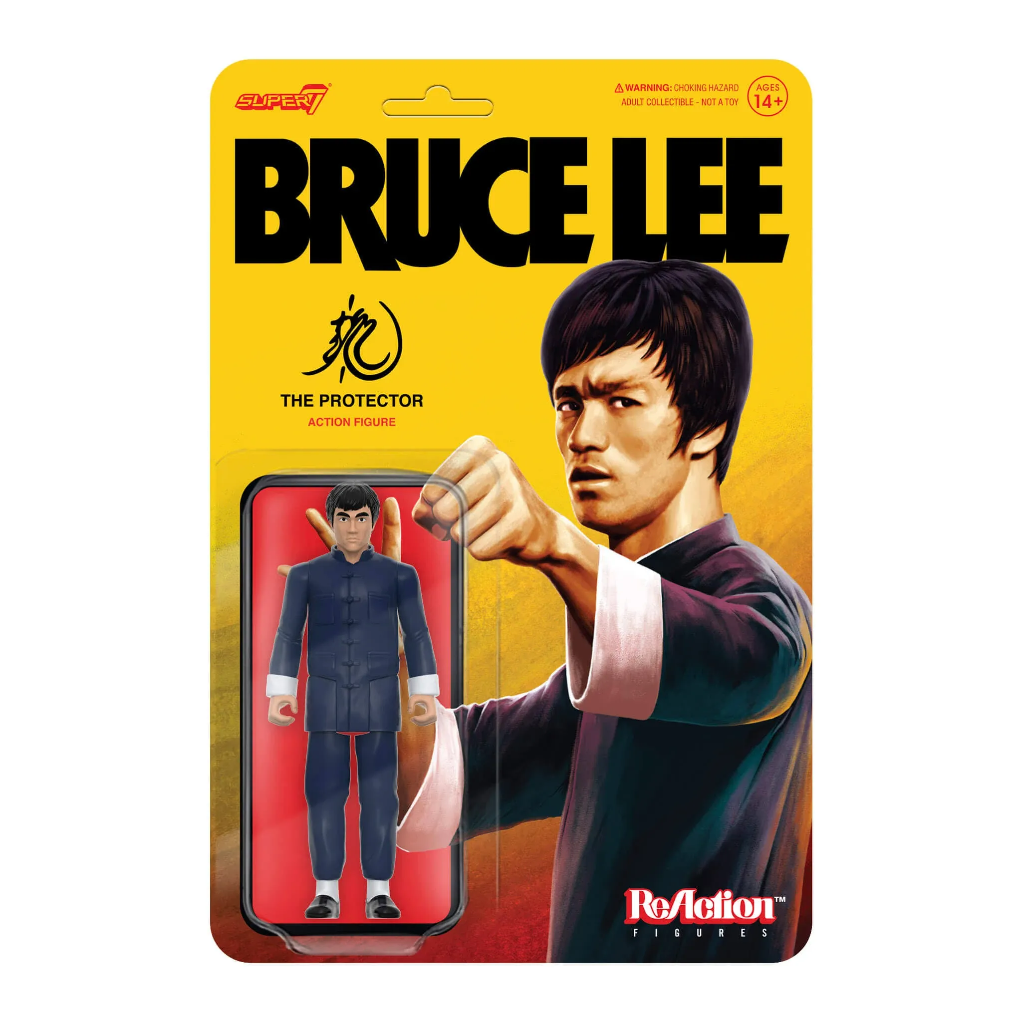 Super7 - Bruce Lee ReAction Figure Wave 1 - Bruce Lee in Jacket - The Protector