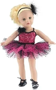 Emily Rose 18 Inch Doll 4 Piece Jazz Ballet Ballerina Dance Outfit, Includes Doll Tap Shoes! | Doll NOT Included | Compatible with 18" American Girl Dolls