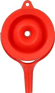 Dexas GCF2-1795 POP Small Collapsible Silicone Funnel, 2.5&#034;, Red