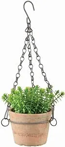 Esschert Design AT27 Aged Terracotta Hanging Flower Pot