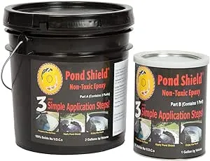 Pond Armor SKU-SKYBLUE-3GA Non-Toxic Pond Shield Epoxy Paint, 3-Gallon, Sky Blue, 384 Fl Oz (Pack of 1)