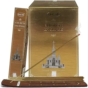 Church Incense Sticks and Incense Stick Holder Bundle Insence Insense Hem Incense Sticks