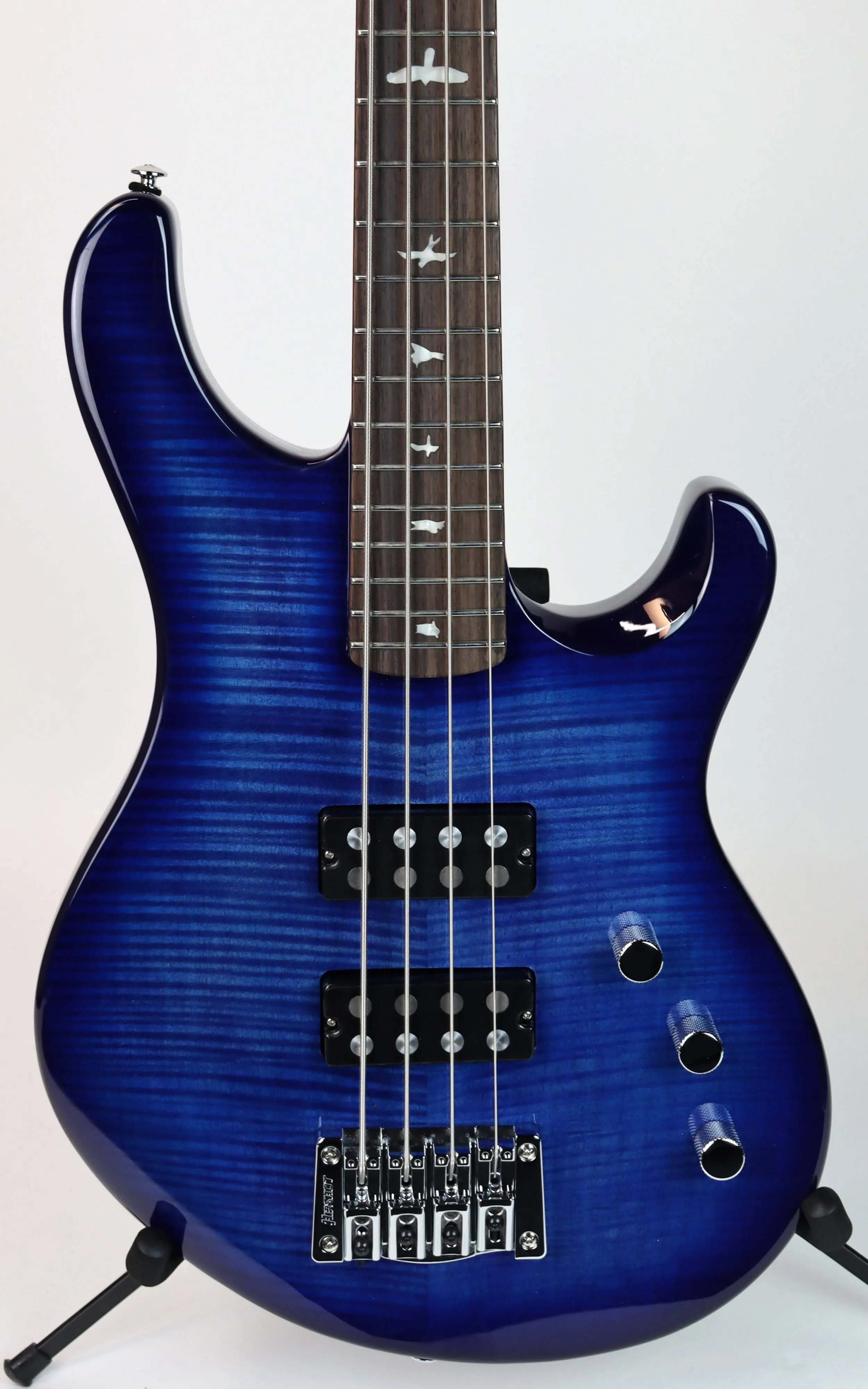 PRS SE King Fisher Bass Faded Blue Wrap Around Burst