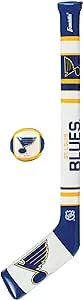 NHL St. Louis Blues Mini Soft Hockey Stick Set Team Soft Foam Mini Hockey Stick and Ball Set - Great Toy for Kids