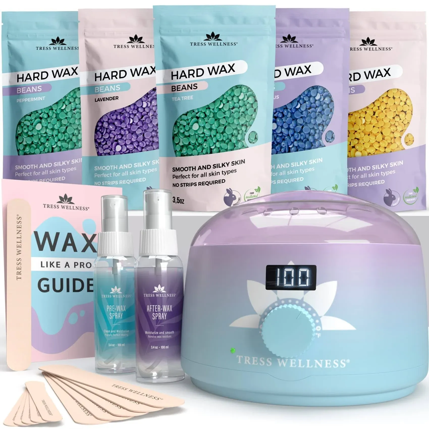 Tress Wellness Waxing Kit for Brazilian Wax Easy to Use