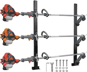 Weed Eater Racks for Open Trailer - Trimmer Rack Weedeater Rack for Trailer Landscape Truck Holder Lawn Equipment Accessories w/Lock