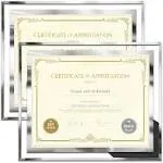 8.5 x 11 Certificate Document Frame Diploma Glass Picture Frames for