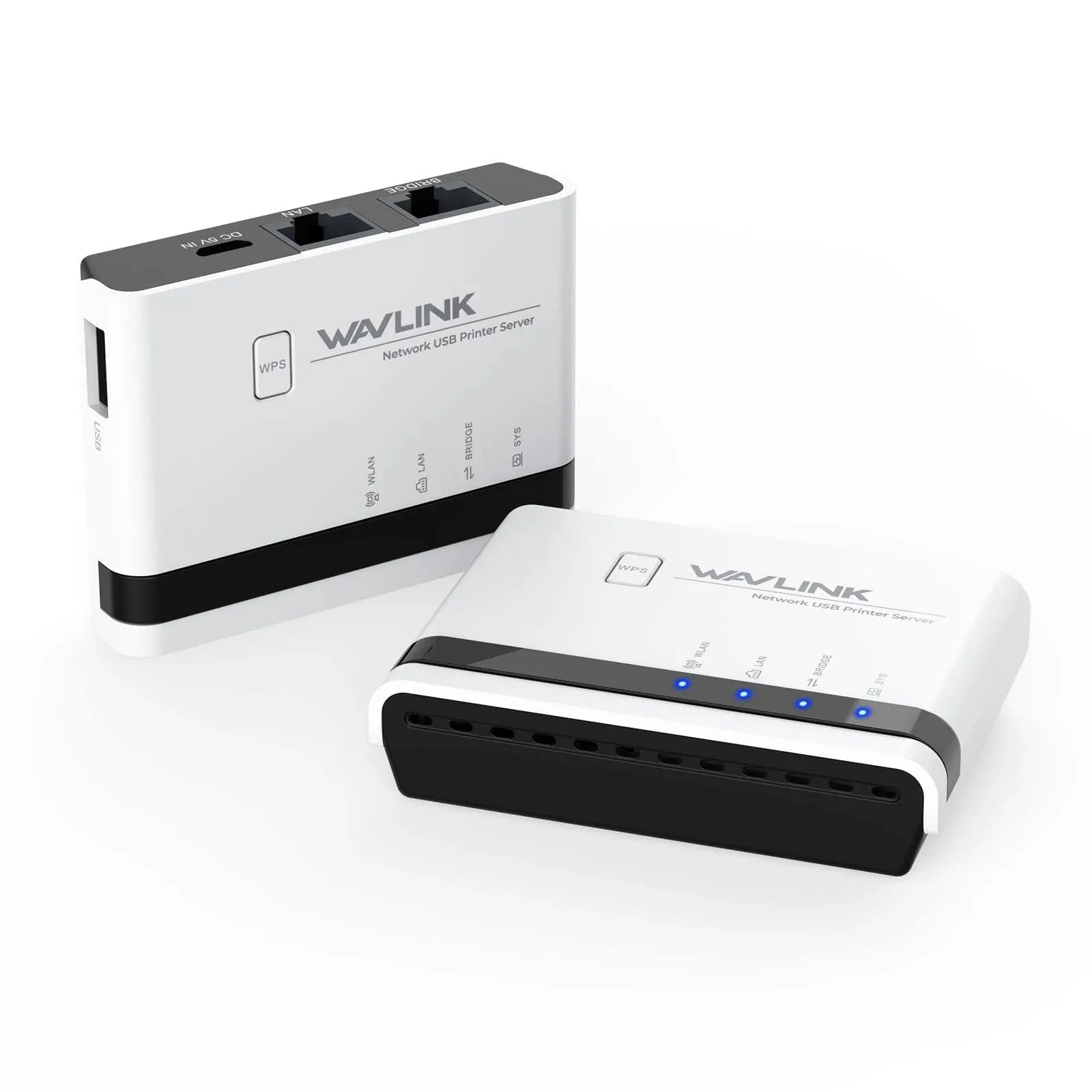 WAVLINK USB Wireless Print Server Support Wired/Wireless<wbr/>/Standalone Modes USB2.0