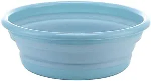 10&#034; Multipurpose Collapsible Dish Tub Bowl Bpafree Round Lightweight Collapsible