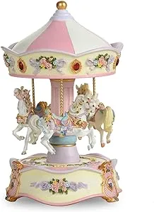 The San Francisco Music Box Company Classic Horse Musical Carousel