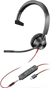 HP Poly Blackwire 3315 Microsoft Teams Certified USB-A Headset Model 76J13AA - New