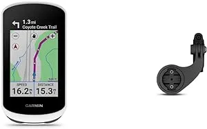 Garmin Edge® Explore 2, Easy-to-Use GPS Cycling Navigator, eBike Compatibility, Maps and Navigation, with Safety Features & 010-12563-02 Edge Mountain Bike Mount