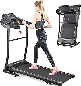 Treadmill for Home, 3.0 HP Treadmill with Incline, Heart Rate Sensors, Digital Display for Walking, Running, and Indoor Fitness Workouts