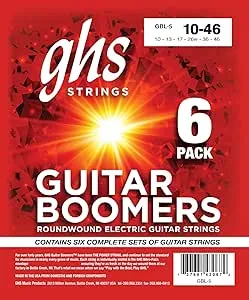 GHS GBL-6 Guitar Boomers Electric Guitar Strings -.010-.046 Light 6-pack