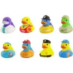 Infantino Heroes Duck Set, Doctor, Lifeguard, Paramedic, Army Soldier, Nurse, Firefighter, Police Officer, Navy Sailor, 8 Piece Duck Set