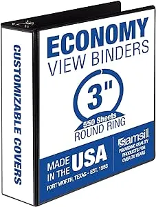 Samsill Economy View Ring Binder