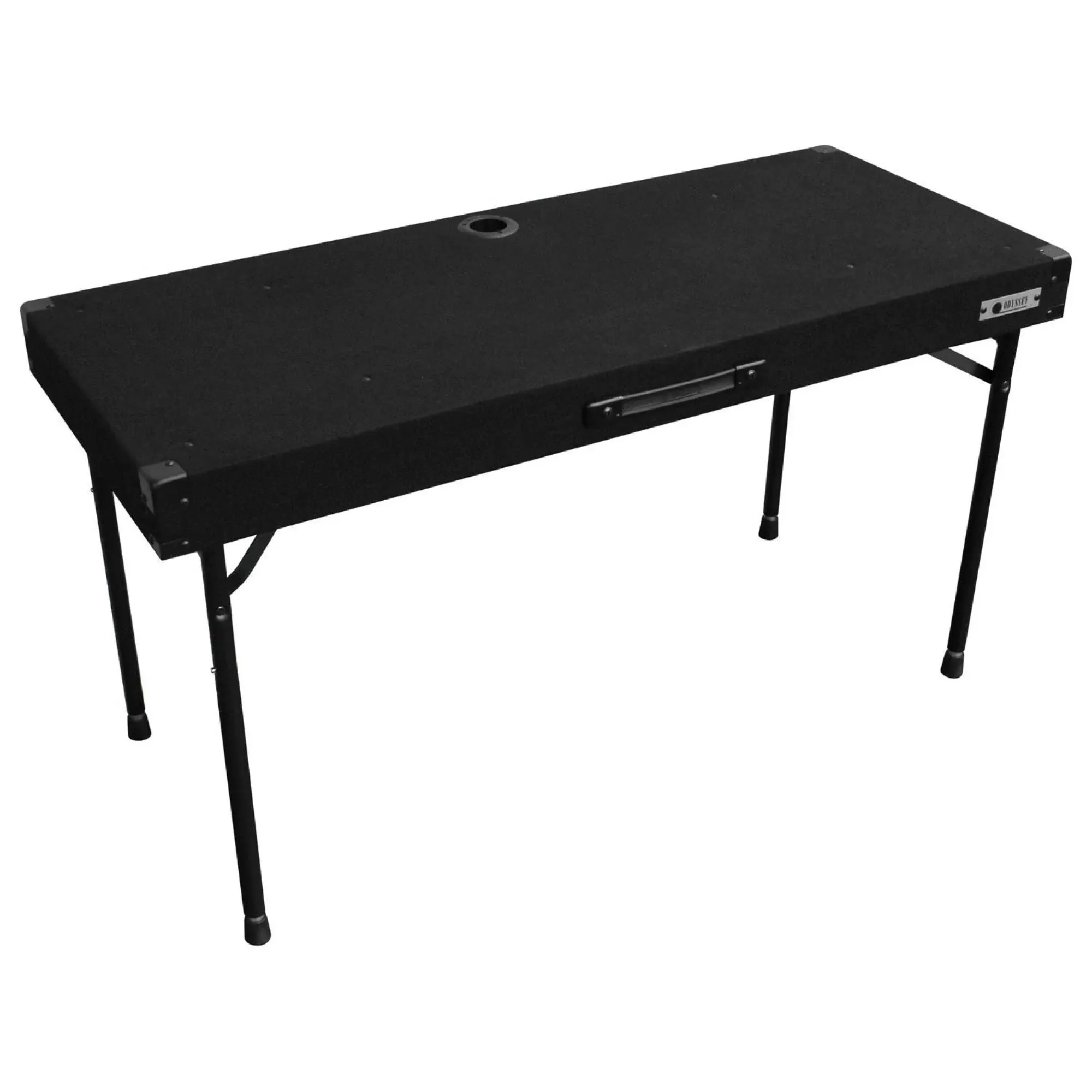 Odyssey CTBC2048 Carpeted Portable Pro DJ Work Table w Adjustable Folding Legs | Reverb