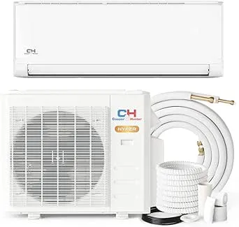 Cooper & Hunter Hyper Heat 12,000 BTU 21 SEER 11 HSPF 230V Ductless Mini-Split Air Conditioners -22F Heat Pump with 16ft Installation Kit