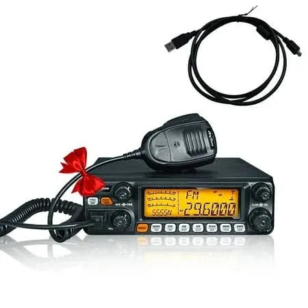 AnyTone AT-5555N II Upgraded 10 Meter Radio High Power AM 60W/ FM 45W/ SSB 60W Mobile Transceiver for Truck