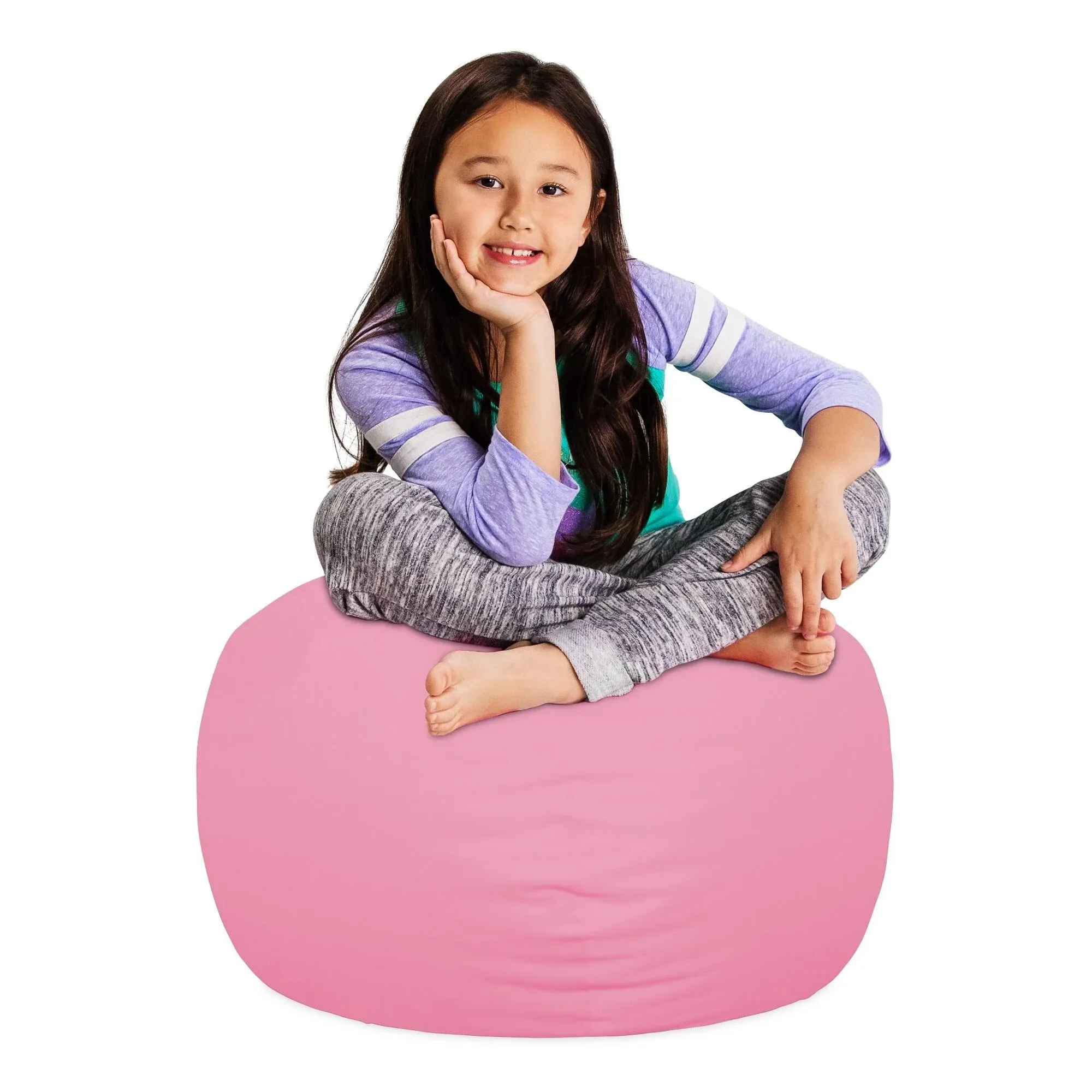 Posh Creations Bean Bag Chair for Kids, Teens, and Adults Includes Removable and