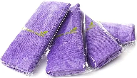 Screen Cleaner Purple Microfiber Cloths (4-Pack) by Screen Mom - Microfiber Screen Cleaner Towel, TV Screen Microfiber Cleaning Cloth for Electronic Cleaner Spray, Computer & Car Screen Cleaning Kit