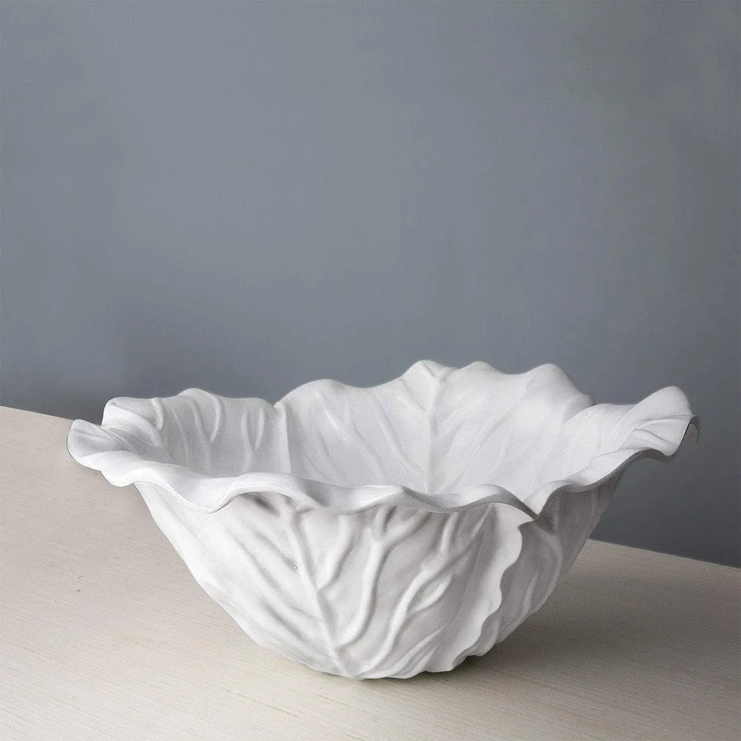 Vida Lettuce Large Bowl (White)