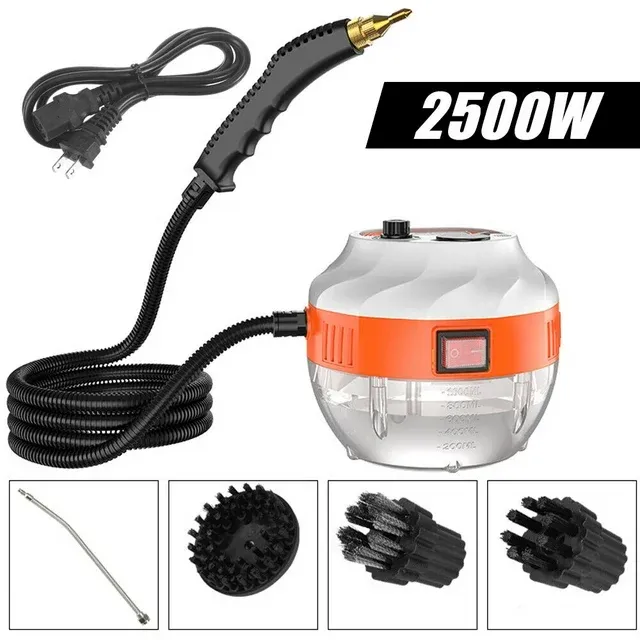 2500W Steam Cleaner, High-Pressure Steamer for Cleaning, Handheld Portable Steam Cleaners for Home Use, Steamer for Car Detailing, Steam Cleaner for Upholstery, Kitchen, Bathroom, Grout and Tile