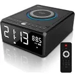 Gelielim CD Players for Home Bluetooth Boombox with Remote CD Clock Radio