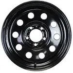 New Trailer Steel BLACK Mod 15&#034; x 5 Wheel 5 LUG Rim 5 on 4.5&#034; Bolt Pattern