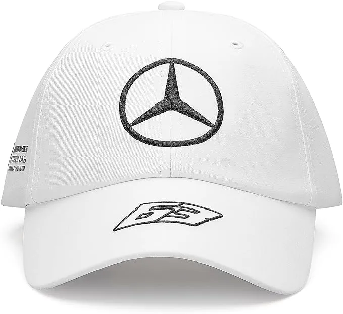 Mercedes AMG Petronas F1 2023 George Russell Dad Baseball Hat (White)