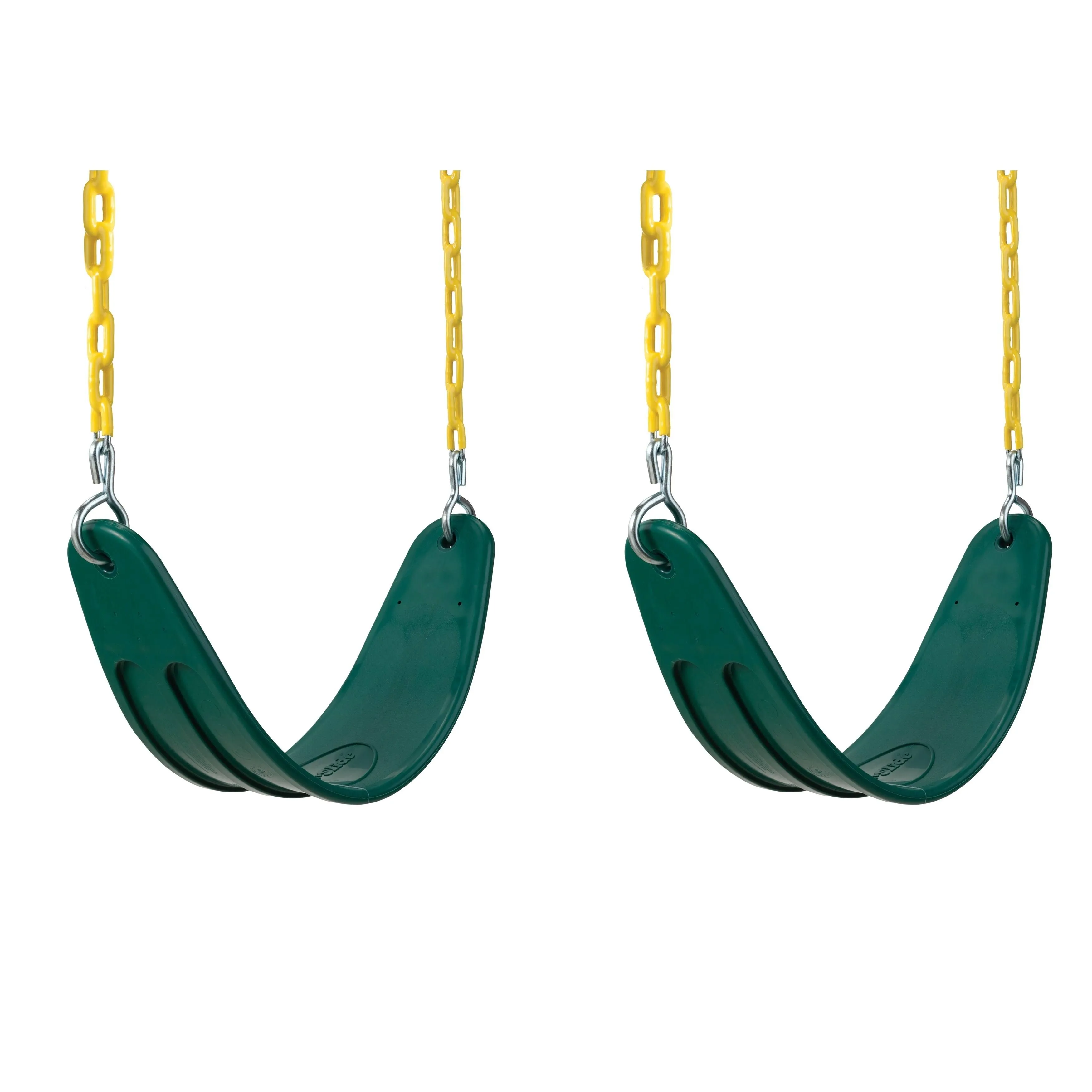 Swing-N-Slide Extreme-Duty Swing Seats with Chains - Green Green 26&#034; L x 6&#034; W x