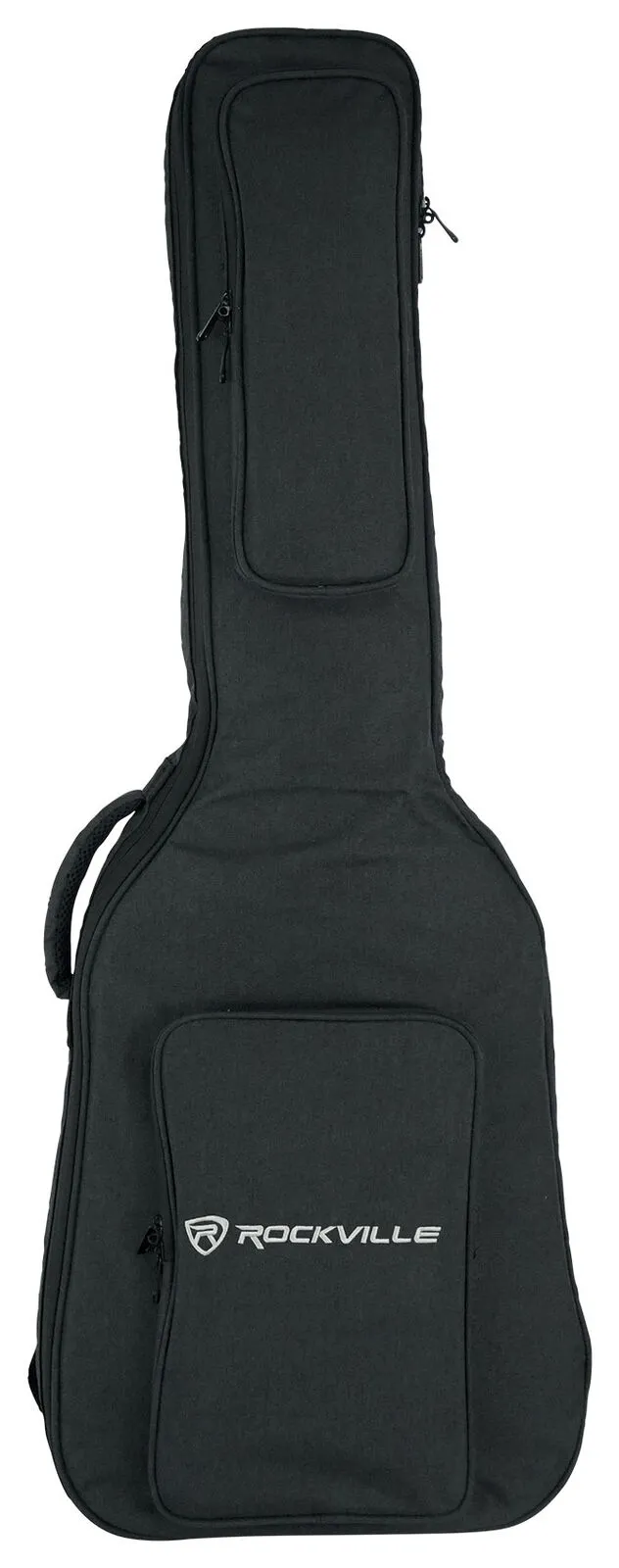 Rockville EGB25-BK Padded Electric Guitar Gig Bag with Neck Pad + Secure Strap